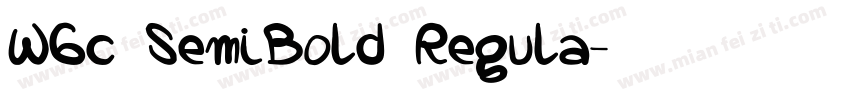 W6c SemiBold Regula字体转换
